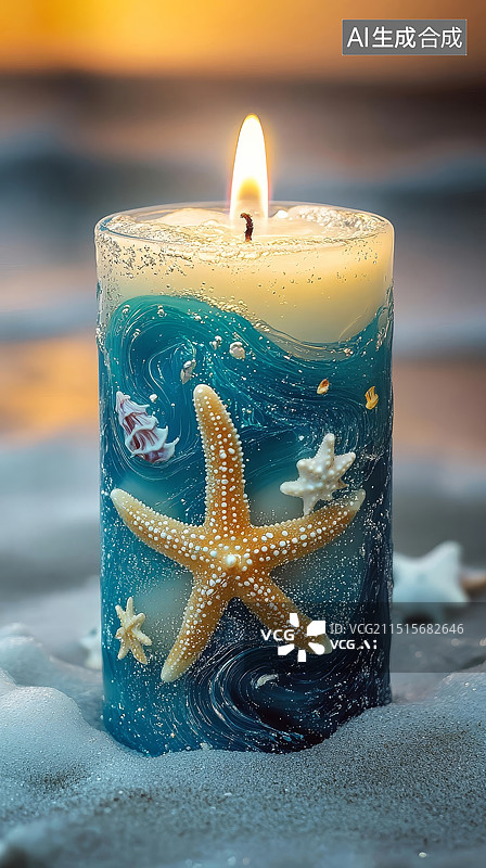 【AI数字艺术】烛光图片素材