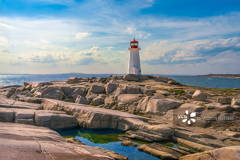 加拿大哈利法克斯佩姬湾（Peggy's Cove）小猪湾图片素材