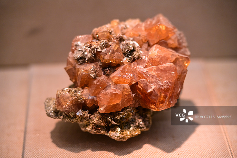 广东省博物馆 白钨矿石图片素材