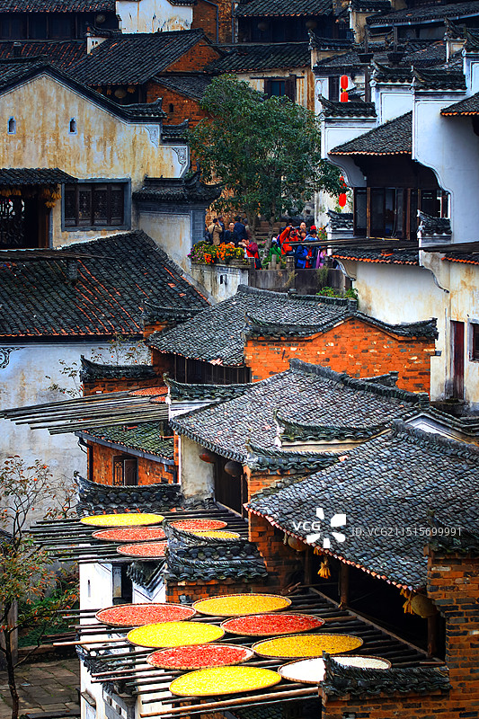 篁岭晒秋图片素材