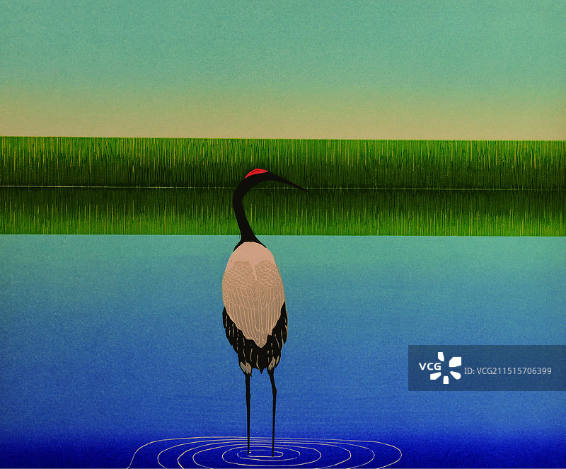 《静静的湖水》图片素材