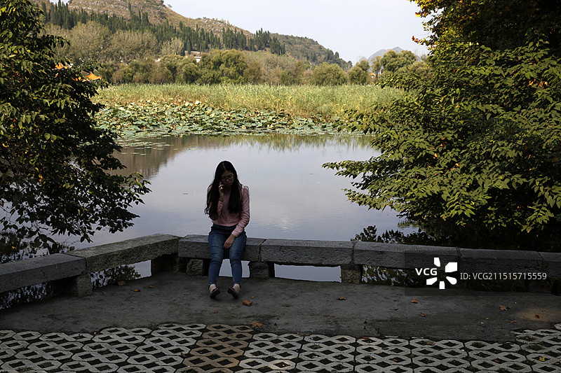 云南省安龙县招堤风光图片素材