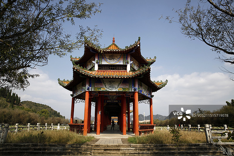 贵州省安龙县招堤亭子图片素材