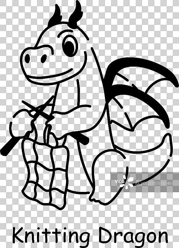 针织龙图片素材