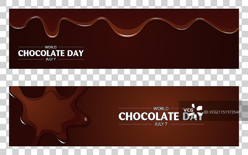 世界巧克力日标题图片素材