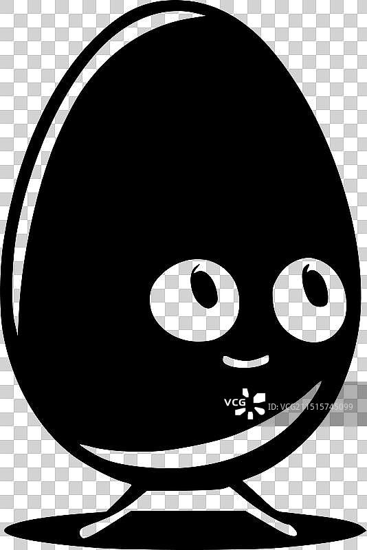 鸡蛋 - 黑白图片素材