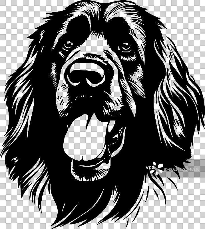 高品质里昂贝格犬标志图片素材