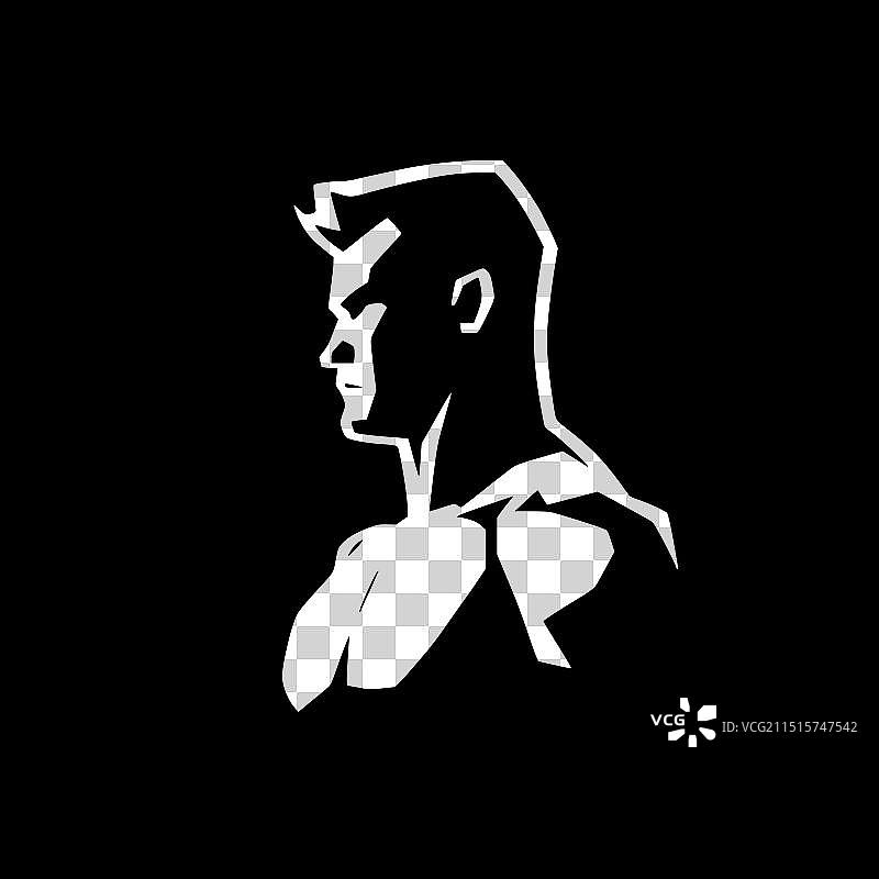 肌肉 - 黑白隔离图标图片素材