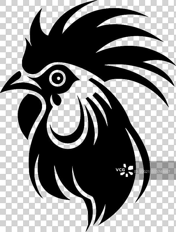 高品质公鸡标志-适合T恤图片素材