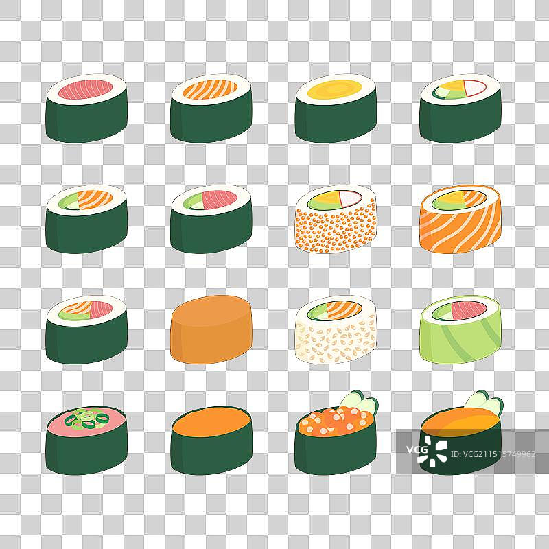 寿司菜单套装2图片素材