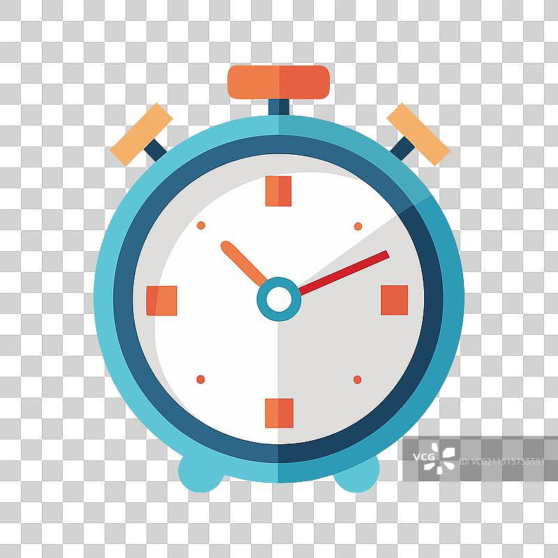 白色背景上的商务时间扁平设计图片素材