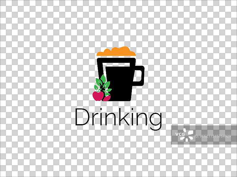 饮品logo设计图片素材