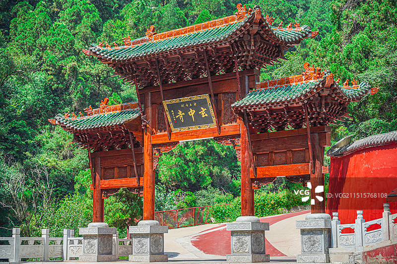 吕梁交城县玄中寺景区图片素材