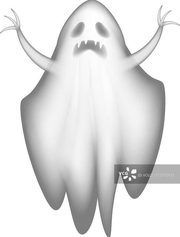 恐怖幽灵角色半透明的邪恶灵魂图片素材