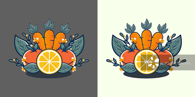 以橙色胡萝卜为特色图片素材