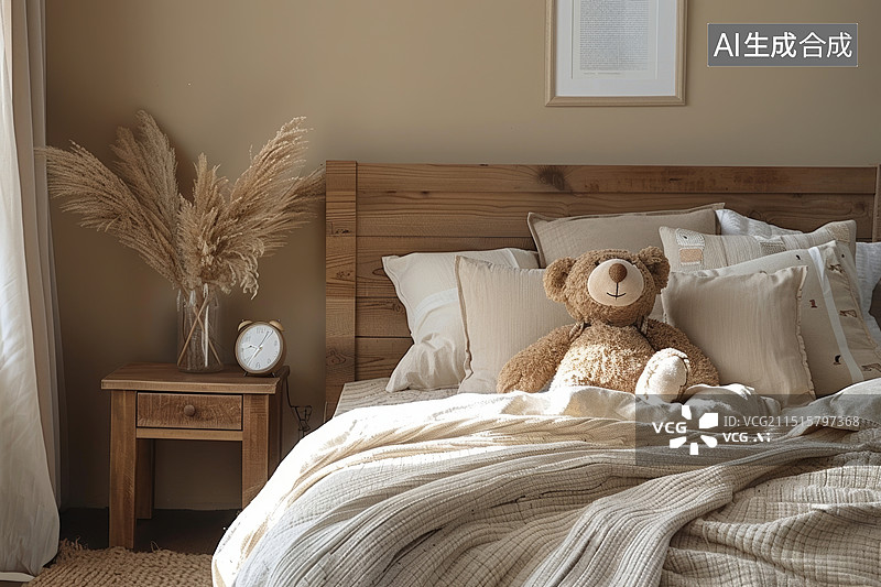 【AI数字艺术】高级轻奢北欧装修风格浴室客厅卧室效果图图片素材