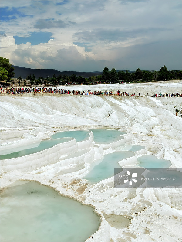 土耳其棉花堡图片素材