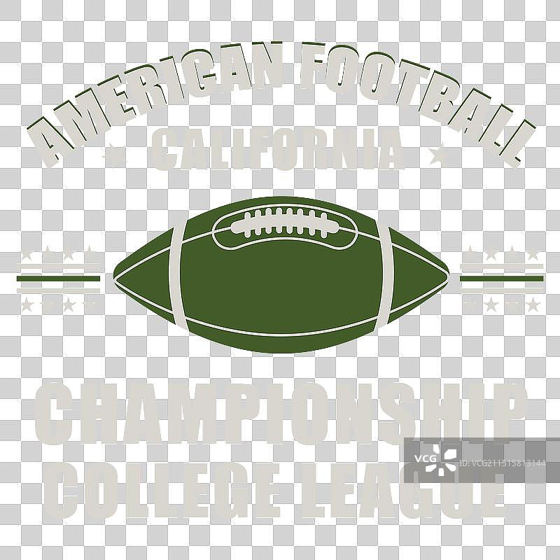 美式橄榄球冠军联赛徽章标志图片素材