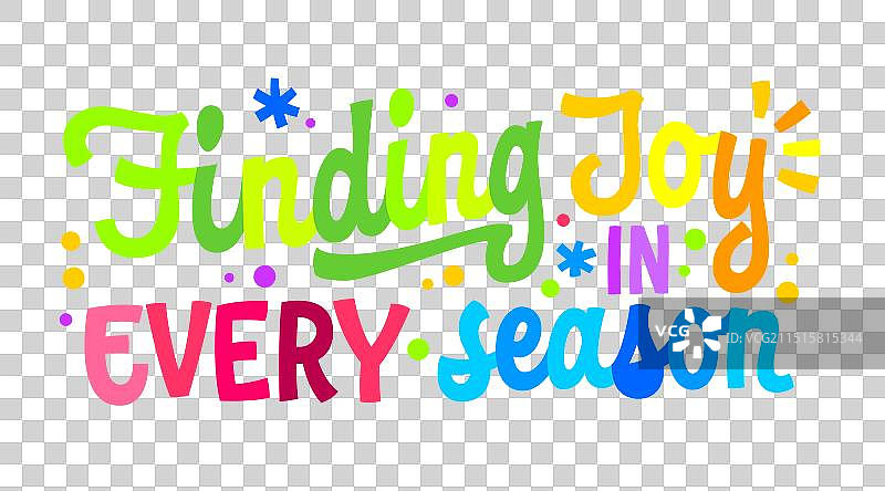 在每个季节中寻找快乐图片素材