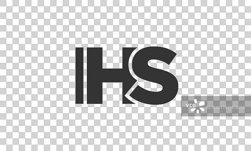 强大现代的IHS logo设计模板图片素材
