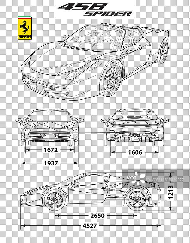 法拉利458 Spider图片素材