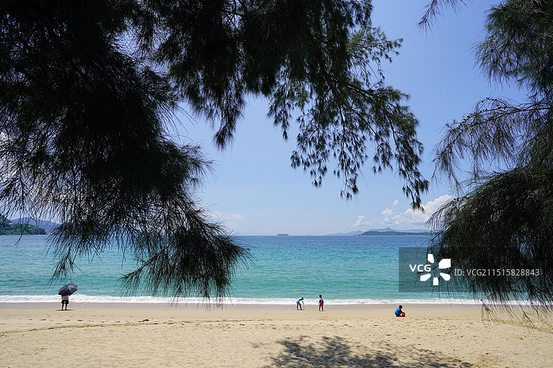 深圳大鹏金沙湾沙滩海景图片素材