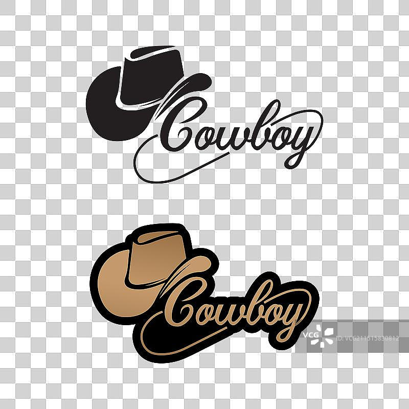 牛仔帽logo图标设计模板图片素材