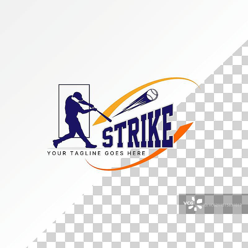 独特的抽象男子棒球队运动员图片素材