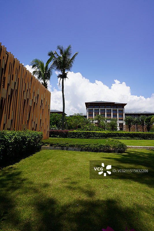 深圳大鹏金沙湾万豪酒店竖拍照片图片素材
