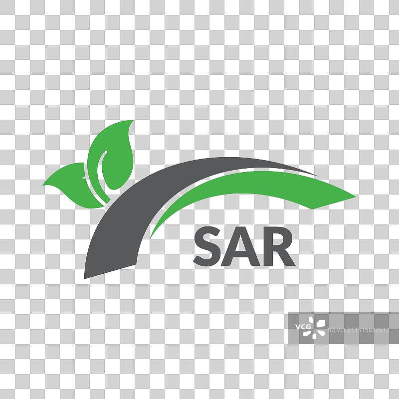 白色背景上的SAR字母logo设计图片素材