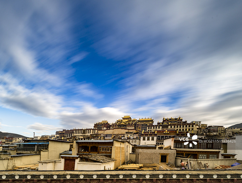 迪庆香格里拉松赞林景区图片素材