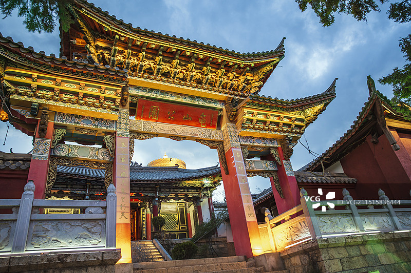 迪庆香格里拉独克宗古城图片素材