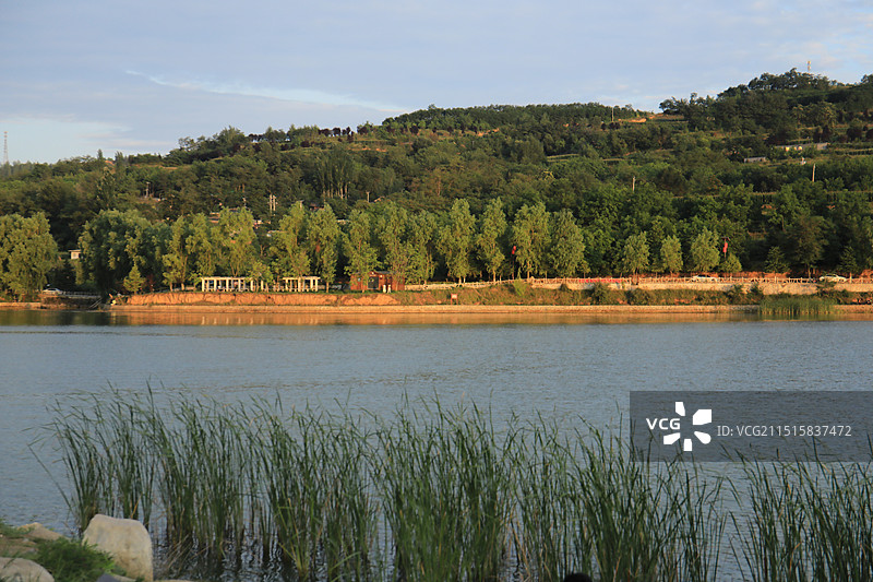陇南西和县晚霞湖旅游景区图片素材