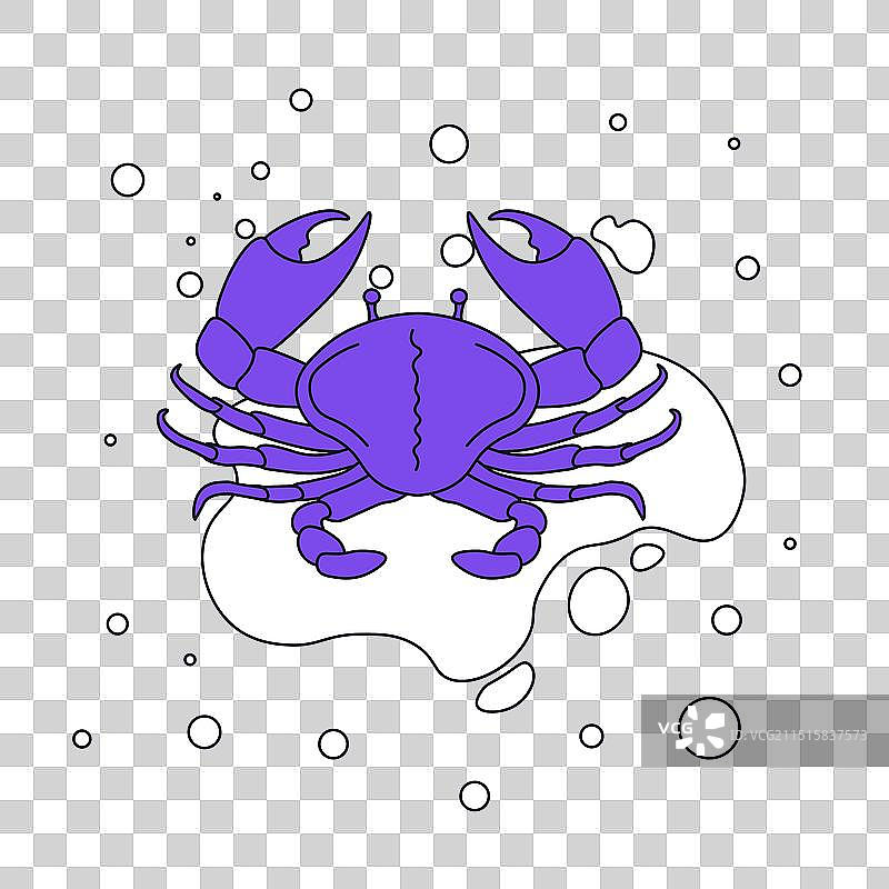 巨蟹座星座标志图片素材