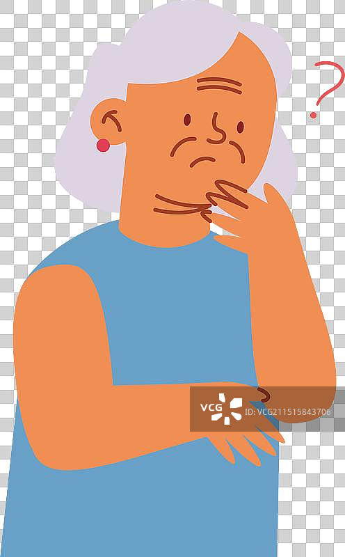 患有阿尔茨海默病的中年妇女图片素材