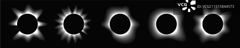 圆形发光灯框合集图片素材