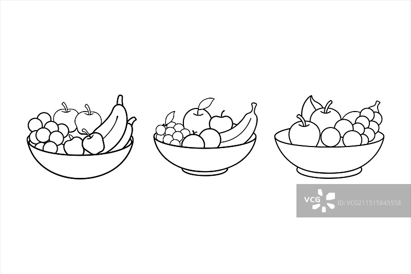 极简水果剪影设计图片素材