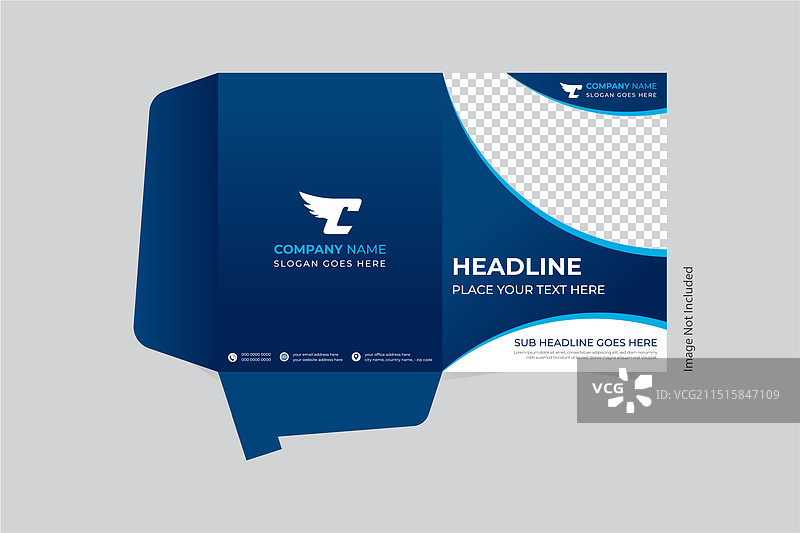 商务演示文件夹设计模板图片素材