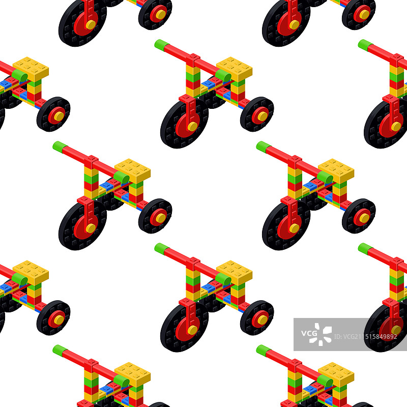 2.5D儿童三轮车图案图片素材