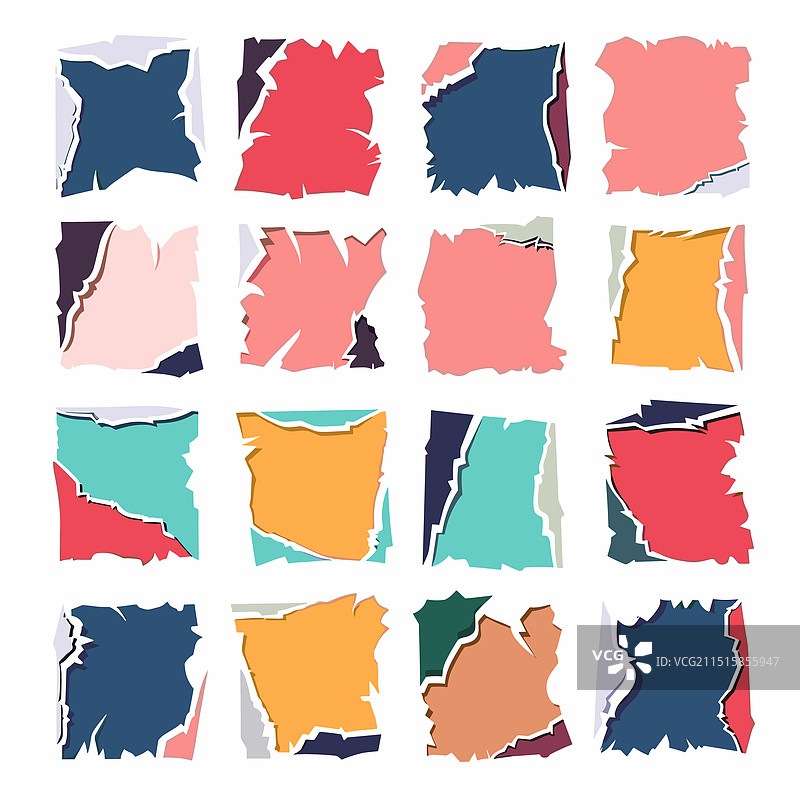 彩色碎纸片合集图片素材
