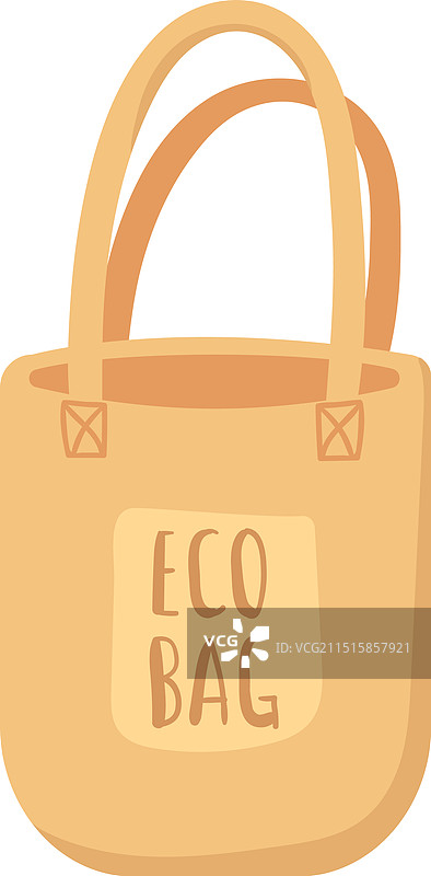 环保购物袋图标，可重复使用天然材料图片素材