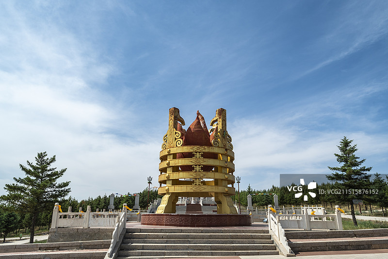 锡林郭勒盟西乌珠穆沁旗乌兰五台旅游景区图片素材