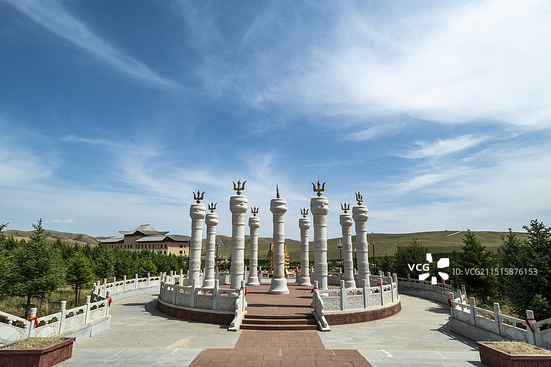 锡林郭勒盟西乌珠穆沁旗乌兰五台旅游景区图片素材