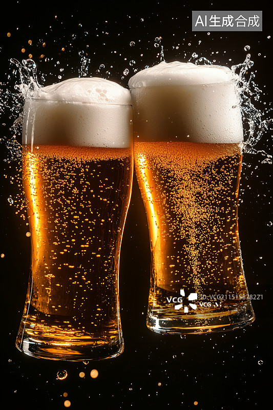 【AI数字艺术】啤酒 干杯图片素材
