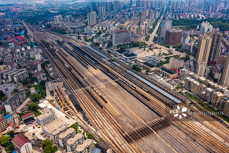 航拍湖南娄底娄星区城市风光图片素材