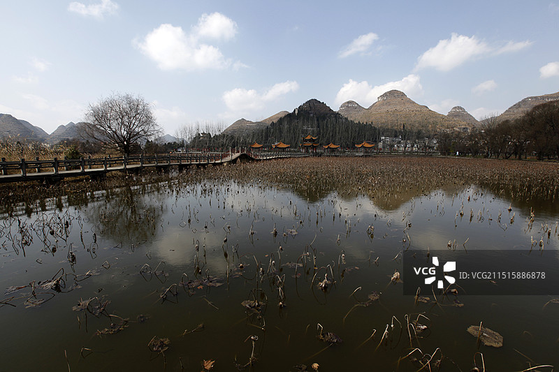 贵州省安龙县招堤风光图片素材