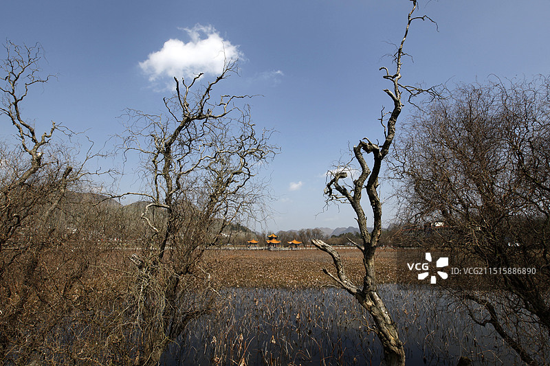 贵州省安龙县招堤风光图片素材