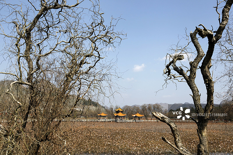 贵州省安龙县招堤风光图片素材