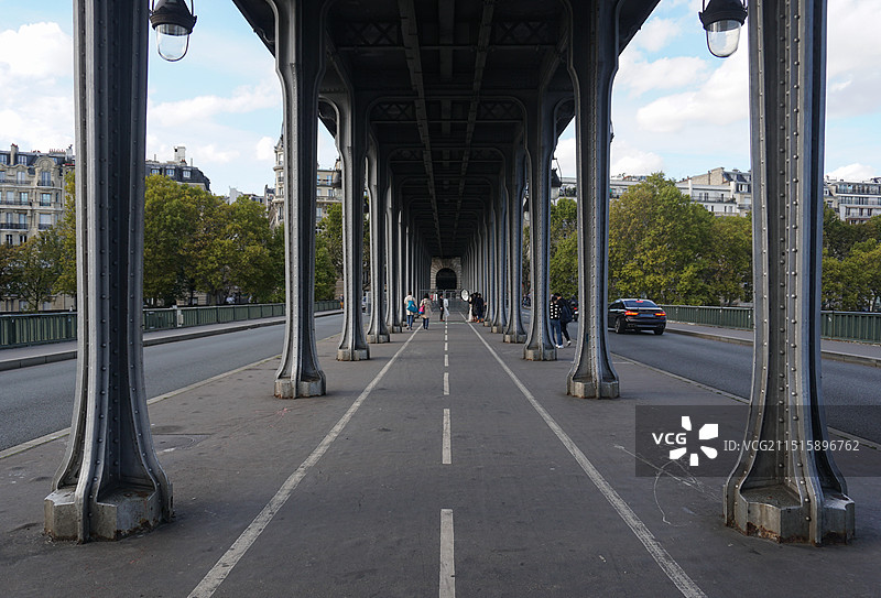 法国巴黎比尔哈克姆桥图片素材