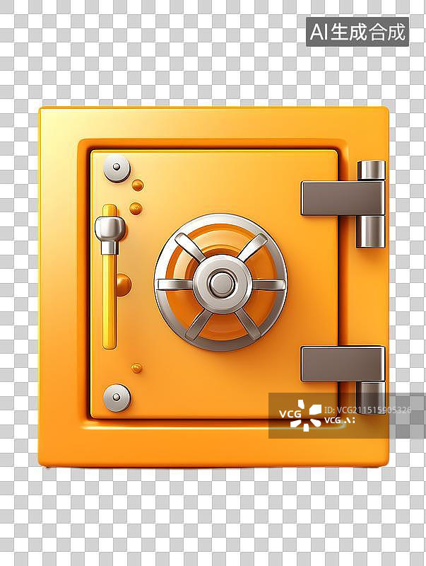 【AI数字艺术】卡通风格 保险柜 保险箱图片素材